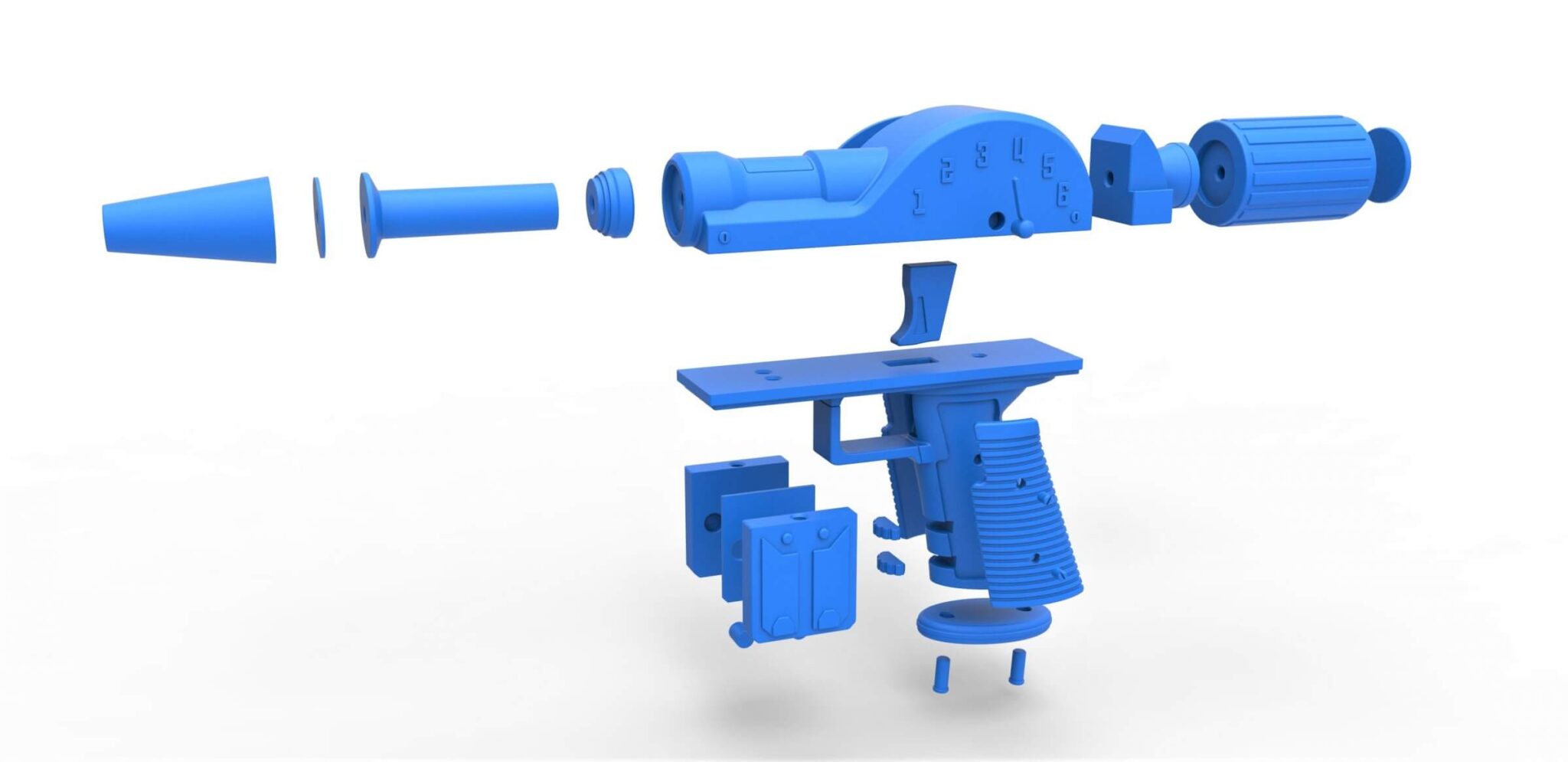 Lawgiver Mk1 – Judge Dredd – 3D Printed DIY Prop Kit Replica – 3DPropKits