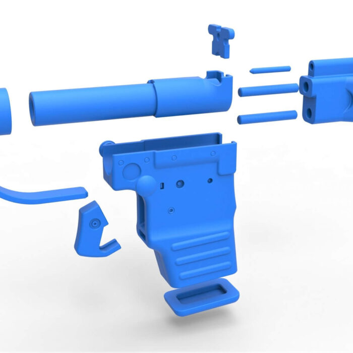 Mandalorian Pocket Blaster Pistol - The Book of Boba Fett - 3D Printed DIY Prop Kit Replica