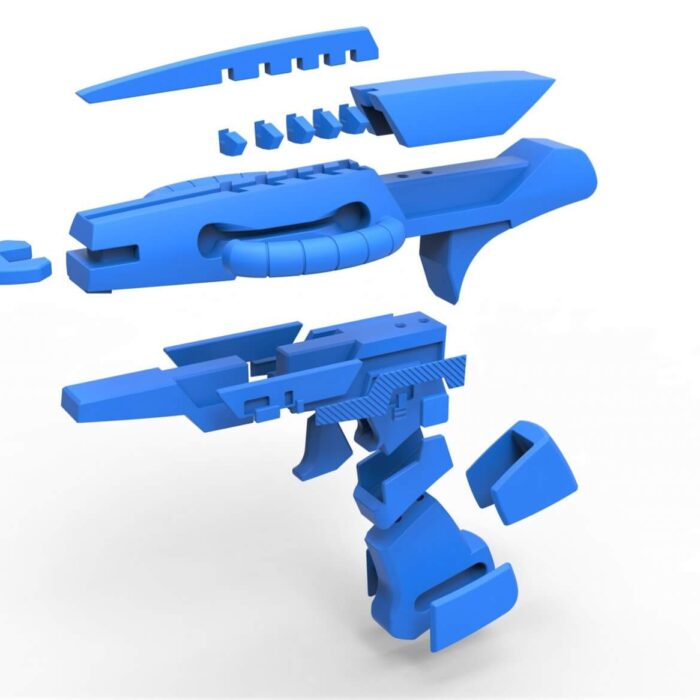 Xindi-Reptilian Bio Pistol - Star Trek Enterprise - 3D Printed DIY Prop Kit Replica